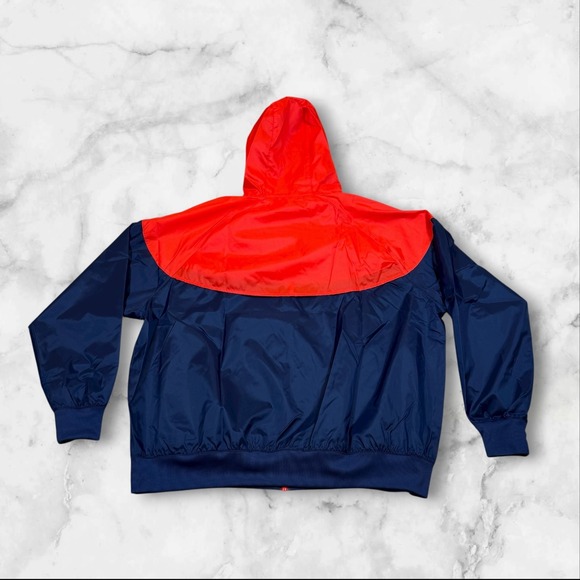 NWT Nike Windrunner Jacket Red Navy Full Zip Hooded Mens XL‎ DA0001-410 - Picture 3 of 10
